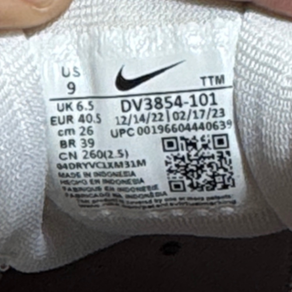 Nike Air Zoom Pegasus Shoes Women's 9 White Silver 40DV3854-101 Running Sneakers - Picture 8 of 8